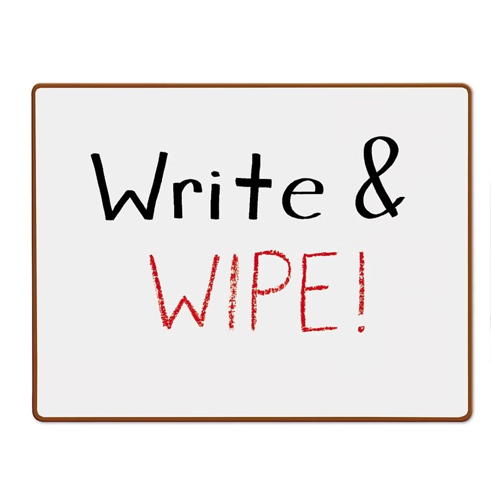 Lakeshore Learning Write & Wipe Boards Set of 8 White Dry Erase Lapboards 9x12
